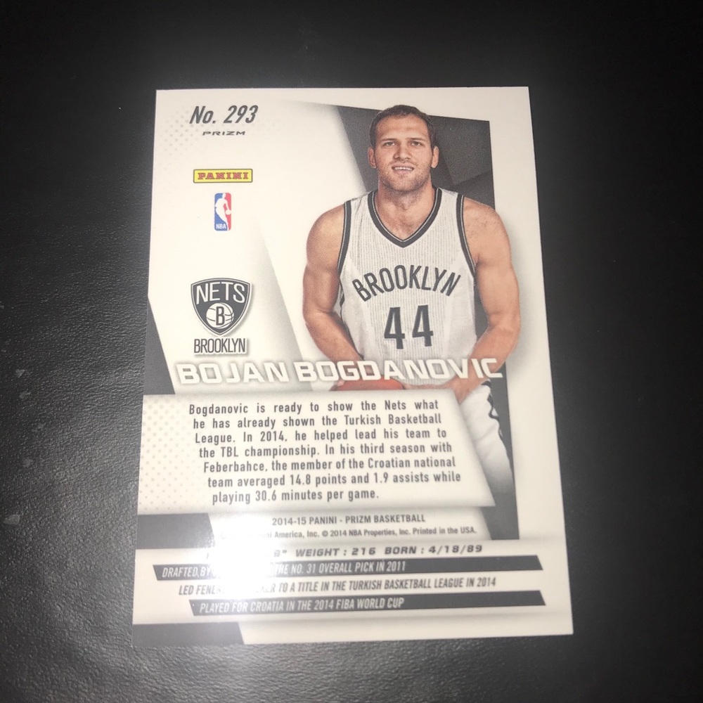 Bojan rookie blue wave Prizm
